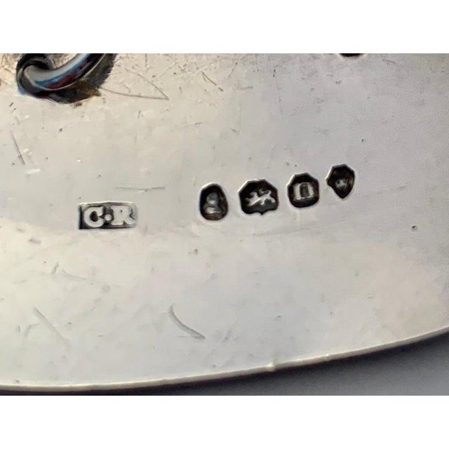 Traditional Sherry Decanter Label or Bottle Ticket in Sterling Silver by Charles Rawlings-England, 1828 For Sale - Image 3 of 6