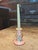 Simple, delicate candlestick crafted by Roseville in the Snowberry style.