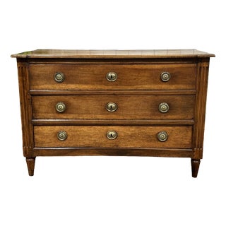 18th Century Louis XVI Chest of Drawers in Walnut For Sale