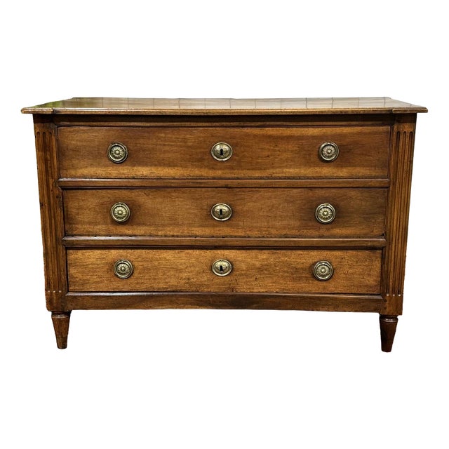 18th Century Louis XVI Chest of Drawers in Walnut For Sale