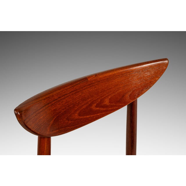 Rare Set of Six (6) Danish Mid-Century Modern Model 58 Dining Chairs in Teak by Harry Østergaard for Randers Møbelfabrik, Denmark, C. 1960s For Sale - Image 16 of 18