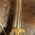Vintage Mid-Century American Neoclassical Glass & Stamped Brass Table Lamp – With Custom Pleated Hard Plastic Shade For Sale - Image 12 of 12