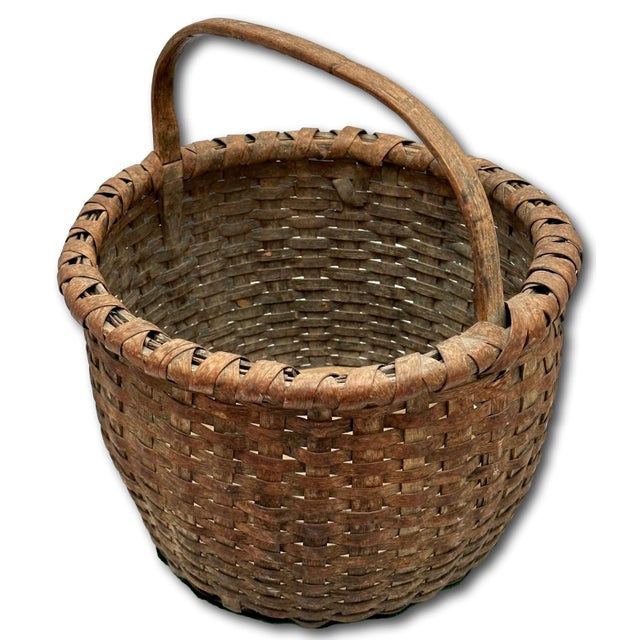 This Really is a Great Looking Authentic Antique American Primitive Utility Basket. Circa Late 19th Century. These Types -...