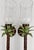 Vintage 1990s Metal Palm Tree Candle Wall Sconces With Glass Hurricane Shades - A Pair For Sale In New York - Image 6 of 12