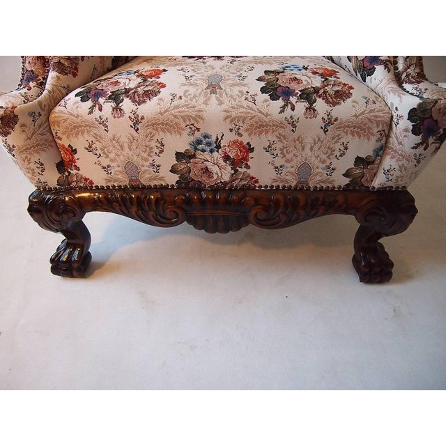 Wood Set of Austro-Hungarian Wingback Chairs, 1880s For Sale - Image 7 of 9