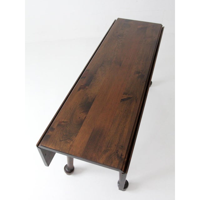 1950s Early American Style Drop Leaf Dining Table Circa 1950s For Sale - Image 5 of 18