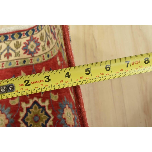 Kazak Runner 2’8” X 8’3” Red Wool Traditional Hand-Knotted Oriental Rug For Sale - Image 11 of 12