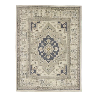Neutral Turkish Oushak Rug -- 10'01 X 13'04 For Sale