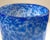 1980s Artisan Mottled Blue Handblown Glass Tumbler/Vase For Sale - Image 5 of 9