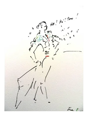 Jean Cocteau - He ! He! Toro - Original Lithograph 1961