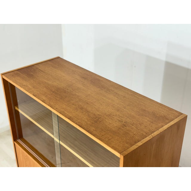 Brown Vintage Highboard in Ash from VEB Hellerau For Sale - Image 8 of 14