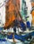 Harbor Boats Acrylic Painting on Canvas, Vintage For Sale In San Francisco - Image 6 of 12