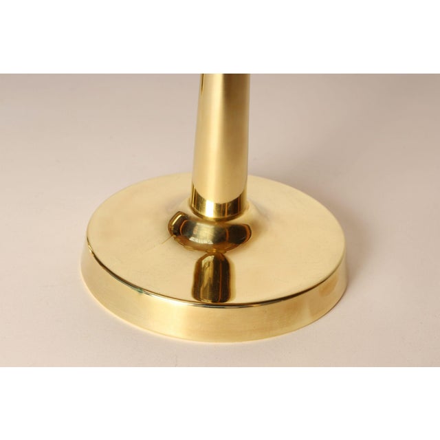 Pair of Vintage Brass Candelabra by Tommi Parzinger for Dorlyn Silversmiths For Sale - Image 13 of 16