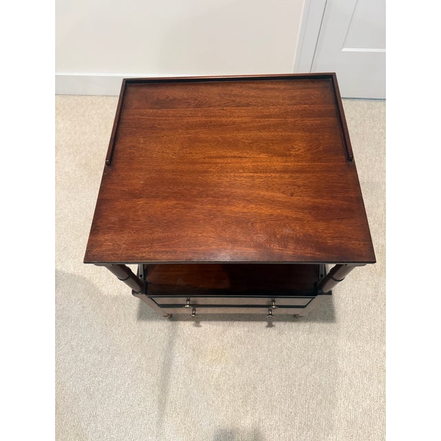 Ethan Allen King Sleigh Bed + 2 Matching Nightstands For Sale - Image 12 of 15