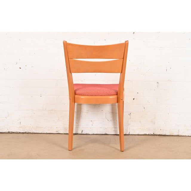 Heywood Wakefield Mid-Century Modern Solid Maple Side Chair, 1950s For Sale - Image 11 of 15