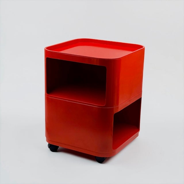 Red Square Componibili Storage Unit by Anna Castelli Ferrieri for Kartell, 1960s For Sale - Image 17 of 17