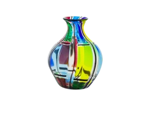 Murano Glass Carnevale Vase by Angelo Ballarin