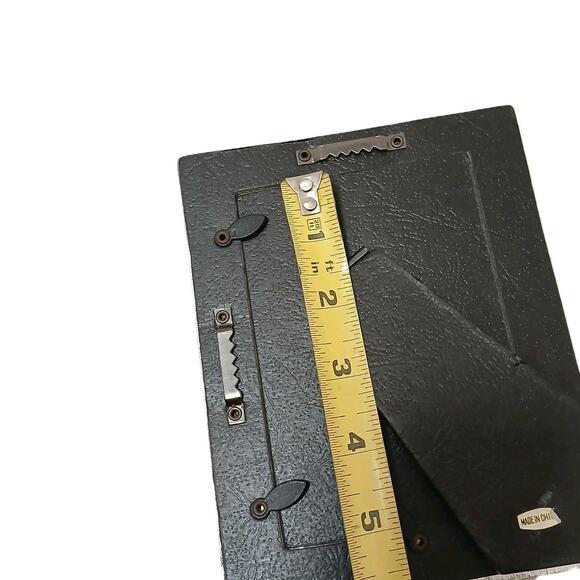 Ornate Mediterranean Wood 6.5x5 Picture Frame Carved Grape Leaves Champagne Gold For Sale - Image 12 of 14