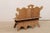 Tan Mid 20th Century Spanish Bench, Moorish Influenced Carvings For Sale - Image 8 of 11