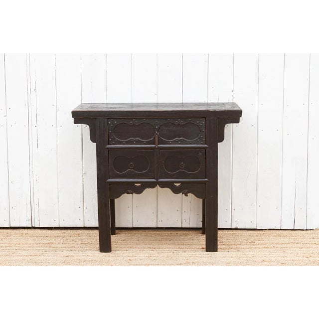 Antique Painted Black Money Dresser For Sale - Image 4 of 10