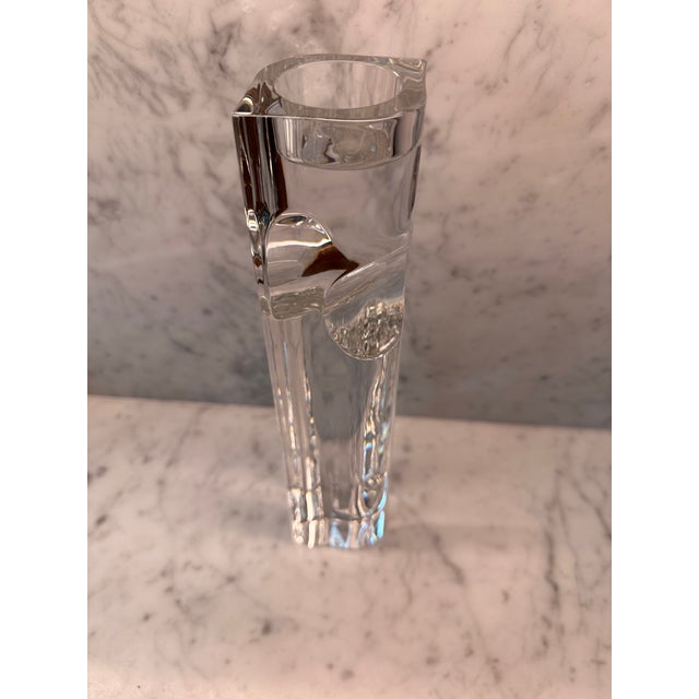 Rosenthal Rosenthal “Cyclops” Tall Single Light Crystal Candlestick For Sale - Image 4 of 5