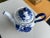 Late 20th Century Vintage Ceramic Floral Blue & White Tea Pot For Sale - Image 5 of 10