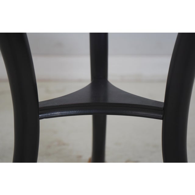 Baker French Regency Round Tripod Table W. Decorated Top For Sale - Image 9 of 15