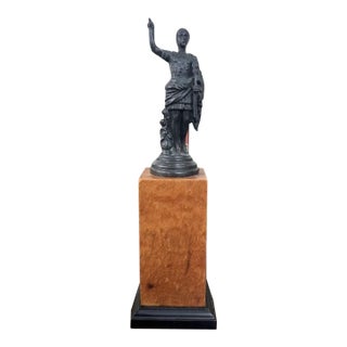 Century Bronze Augustus Statue For Sale