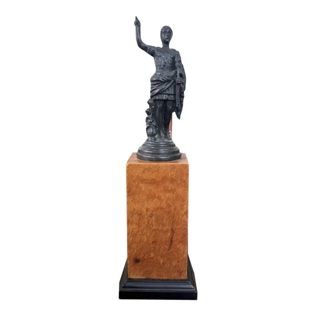 Century Bronze Augustus Statue For Sale