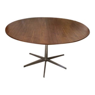 1970s Fritz Hansen Cafe Table Walnut For Sale