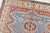 Fine Kazak Rug 5’2” X 6’2” Blue Wool Tribal Hand-Knotted Oriental Carpet For Sale In Philadelphia - Image 6 of 12