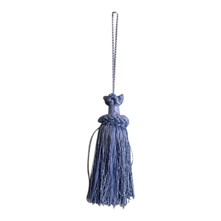 Large Vintage Baby Blue Tassel Chairish