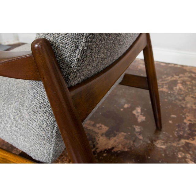 Mid-Century Grey Armchair by Edmund Homa, 1960s For Sale - Image 9 of 12