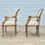 1990s Century Furniture Louis XVI Oak Open Arm Chairs Fauteuils for Reupholstery, a Pair For Sale - Image 10 of 12