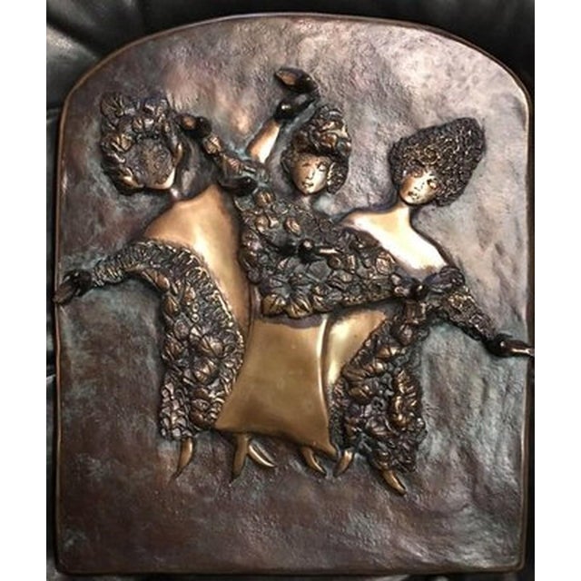 After Paul Wunderlich, Dancing Geishas, Bronze, in Very Good conditions. Designed 1970 to 1979 This piece is designed in...