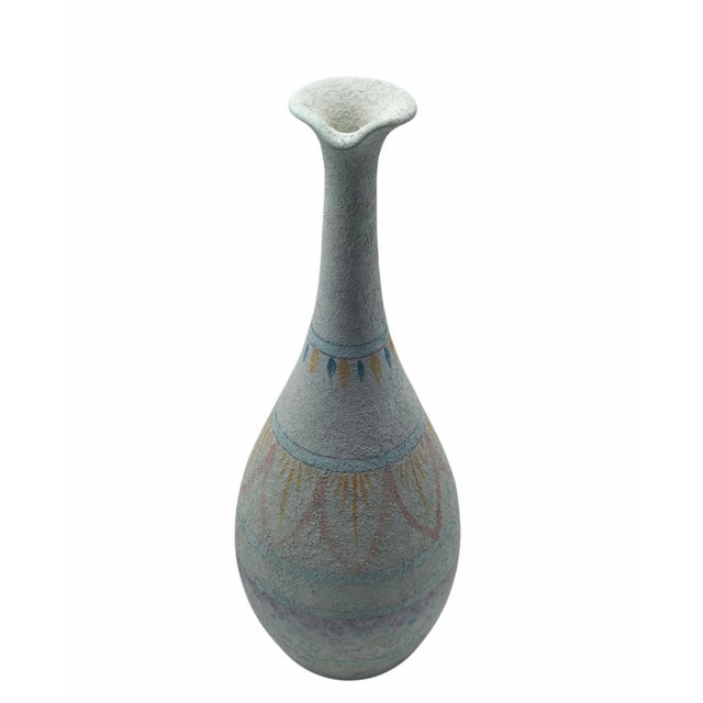 Mid-Century Modern Ceramic Pitcher with Geometric Decorations, Italy, 1960s For Sale - Image 3 of 10
