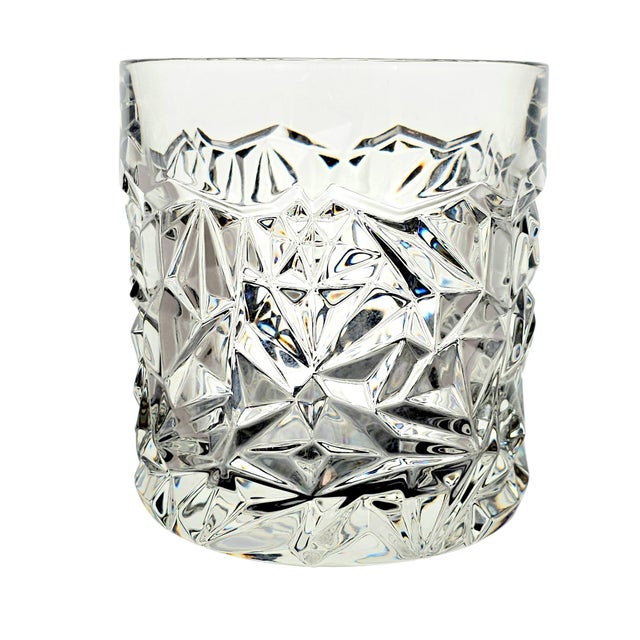 Glass 1980s–1990s Tiffany & Co. Rock Cut Crystal Champagne Bucket For Sale - Image 7 of 10