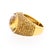 Mid 20th Century Mid 20th Century 15 Carat Oval Checkerboard Citrine & Citrine Pave 14k Yellow Gold Cocktail Ring, Size 7 For Sale - Image 5 of 7