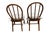 Pair of Children’s Chairs with Gingham Scalloped Cushions Adorable pair of vintage children’s wooden chairs paired with...