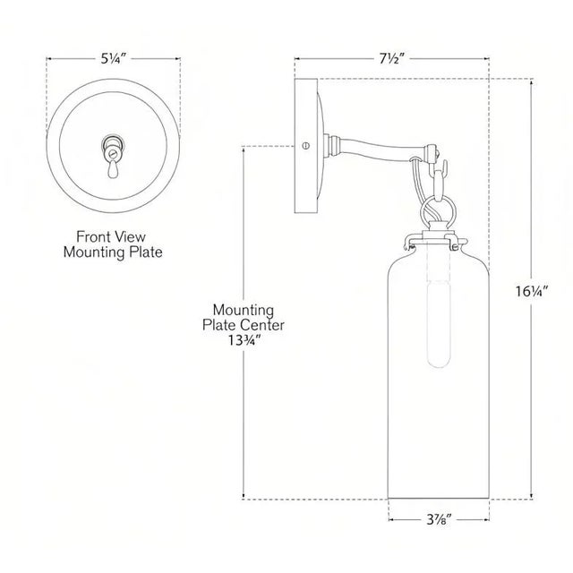 Visual Comfort Thomas O'Brien for Visual Comfort Signature Katie Small Cylinder Sconce in Hand-Rubbed Antique Brass with Clear Glass For Sale - Image 4 of 4