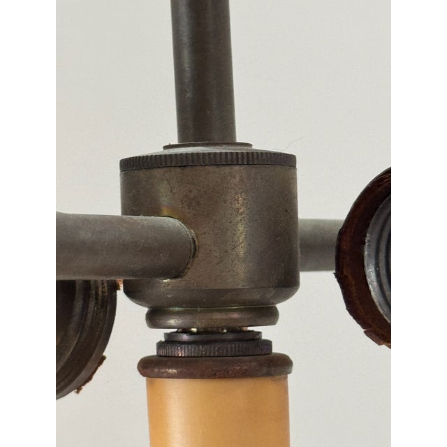 Antique Brass Pen & Ink Desk Set With Integrated Lamp For Sale - Image 15 of 18