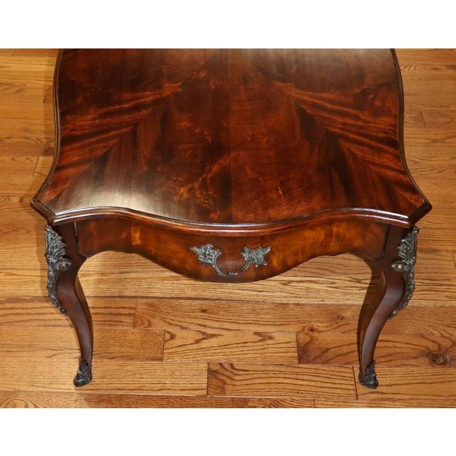 Theodore Alexander Mahogany French Style Cocktail Coffee Table For Sale - Image 10 of 13
