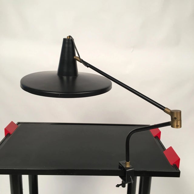 Large Mid-Century Modern Adjustable Articulated Desk Lamp For Sale - Image 4 of 7