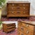 Early 20th century oak chest of drawers - W=1.11m, D=63.5cm, H=82cm.