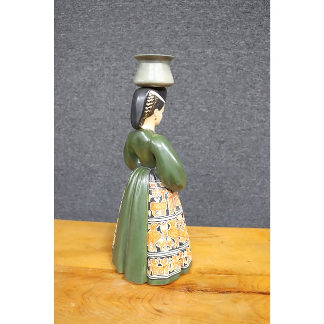 1930s Elena Konig Scavini Italian Pottery Figure For Sale - Image 5 of 8