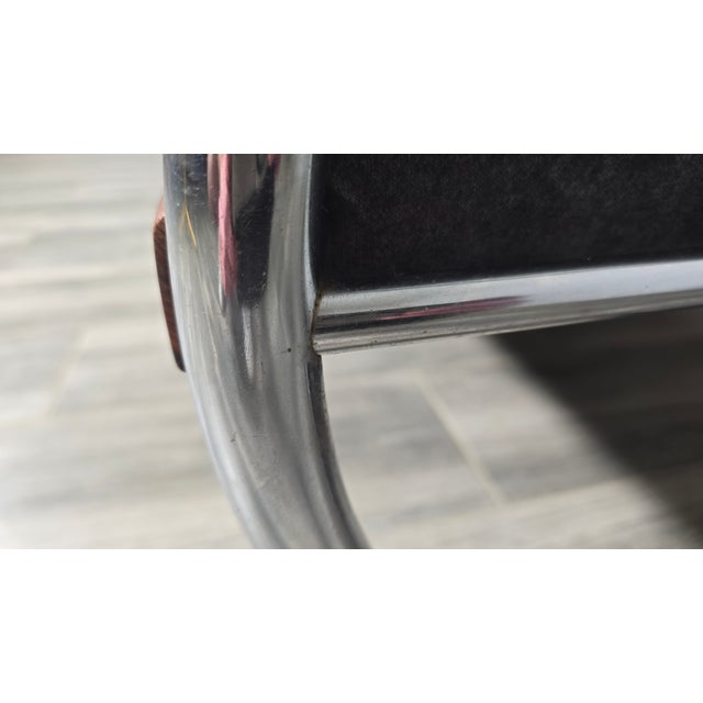 Bauhaus Chrome Sofa by Robert Slezak for Slezak Factories, 1930s For Sale - Image 12 of 13