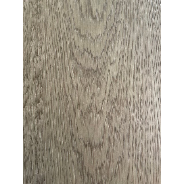 Mid-Century Modern Rh 42” Round Dining Table With Rh Chrysanthemum Cast Iron Base For Sale - Image 3 of 4