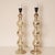 French Country Vintage Glass Table Lamps French Country Lamps Faux Mercury Silver Glass Modern - A Pair For Sale - Image 3 of 10