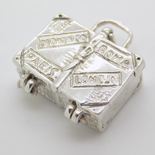 Vintage Italian Handmade Silver Luggage Box, Italy, 1970s For Sale - Image 14 of 14