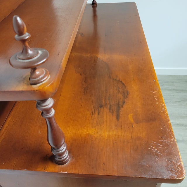 Antique Cherry Jelly Cupboard With Gallery Back, Circa 1900 For Sale - Image 11 of 12